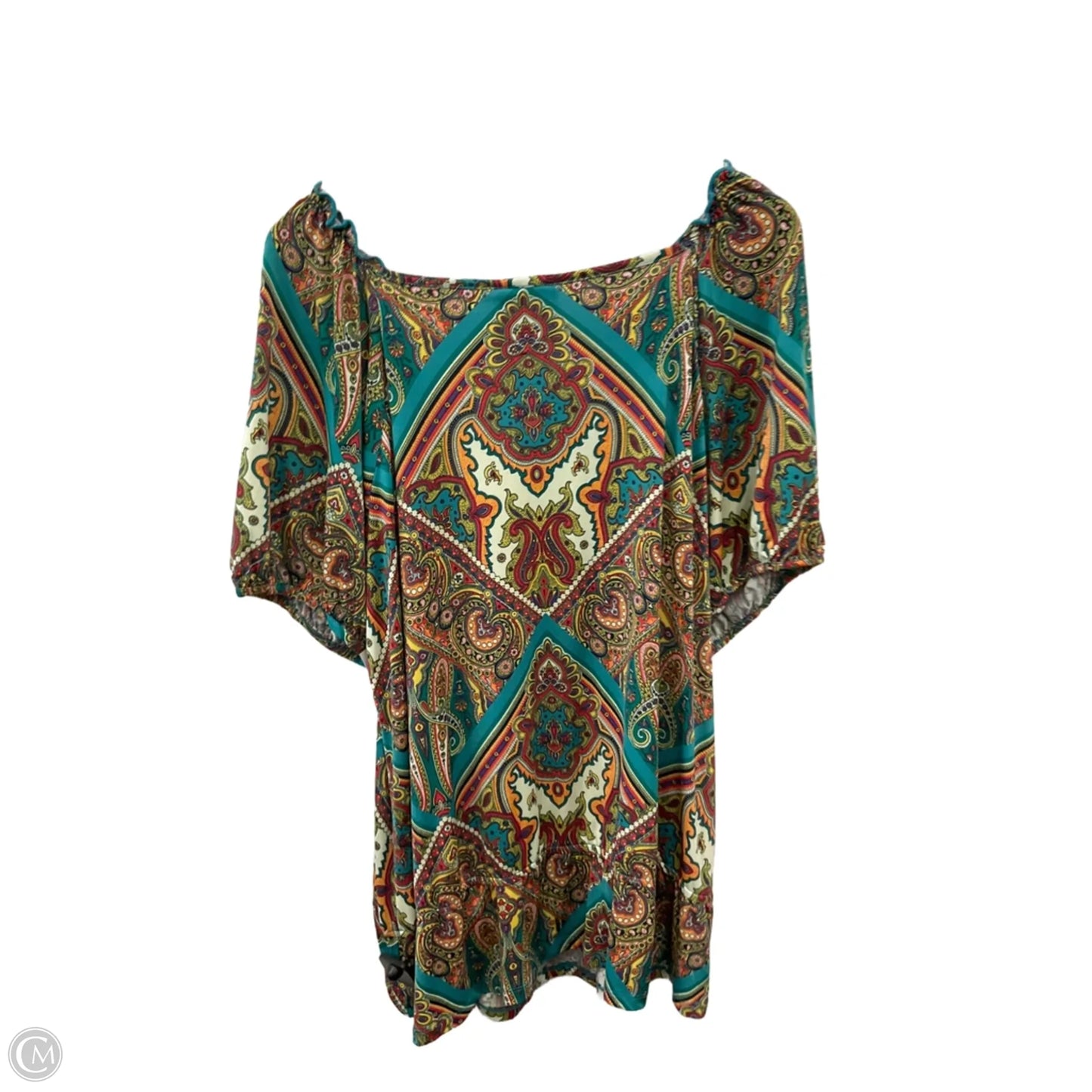Top Short Sleeve By Lane Bryant In Green, Size: 3x