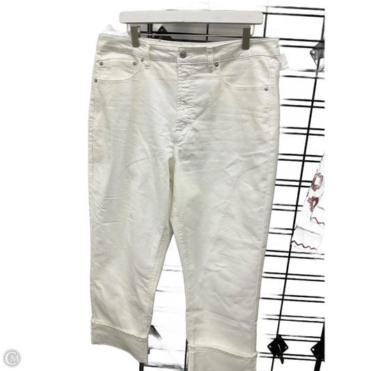 Jeans Designer By Frye In White, Size: 14