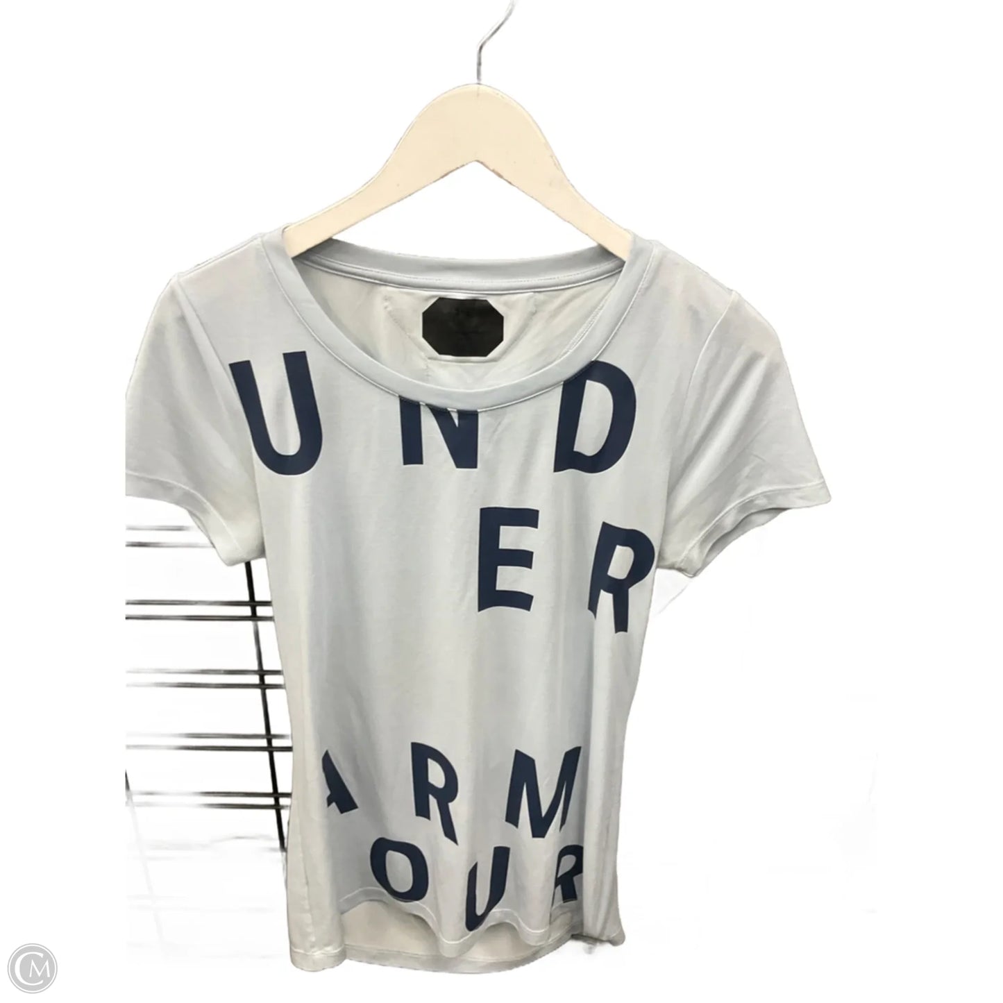 Athletic Top Long Sleeve Crewneck By Under Armour In Blue, Size: S