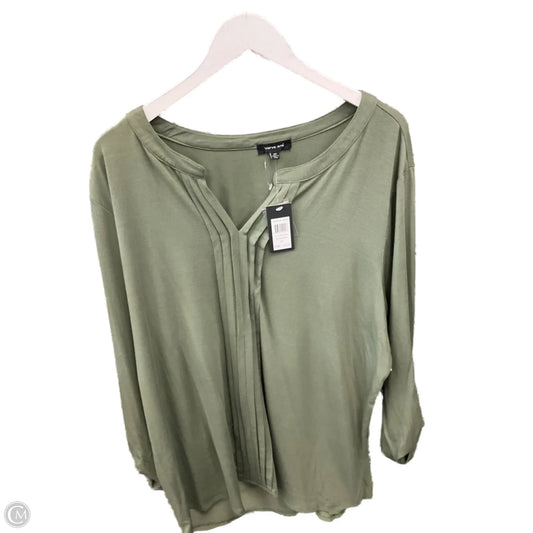 Top Long Sleeve By Verve Ami In Green, Size: 2x