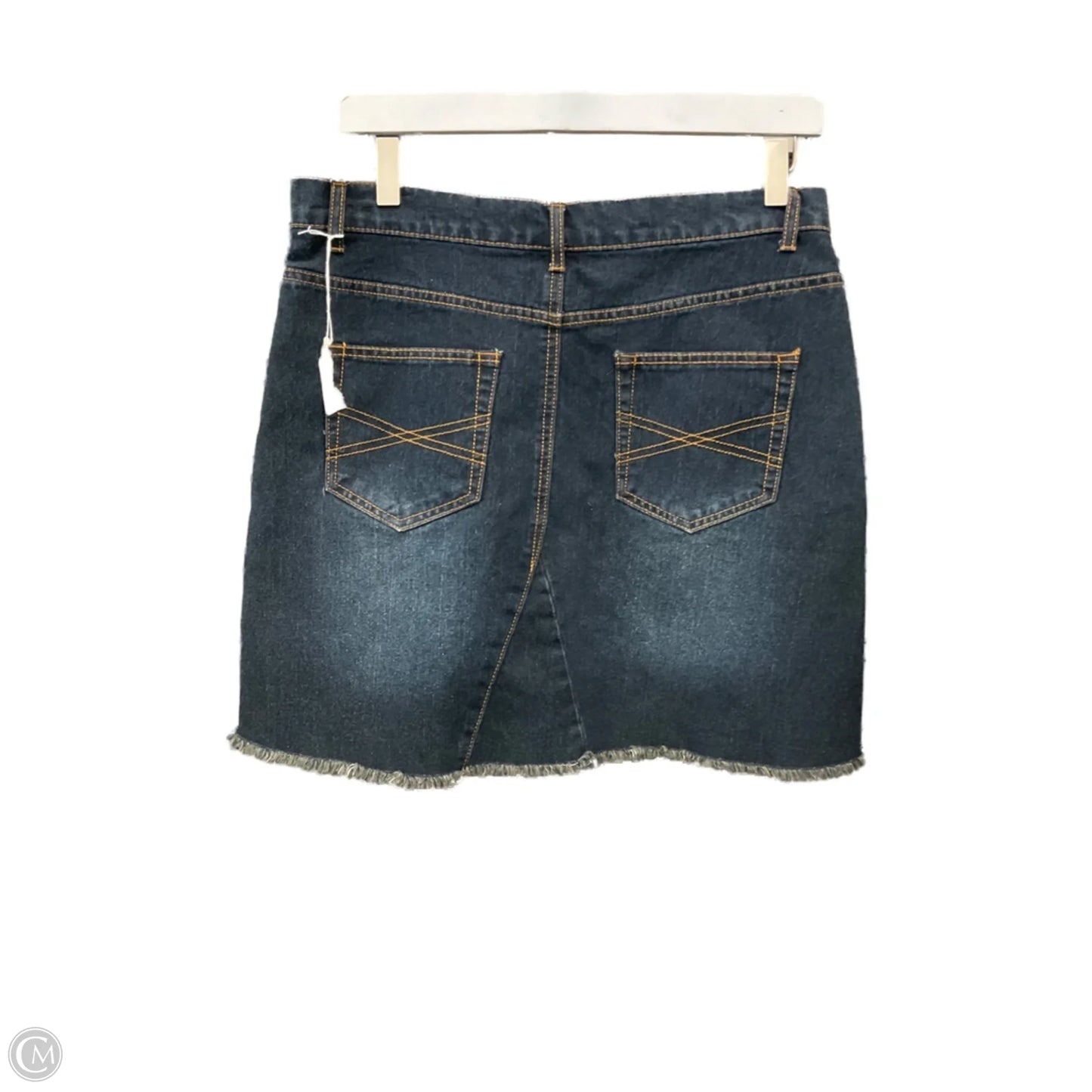 Skirt Mini & Short By Per Se In Blue Denim, Size: 4