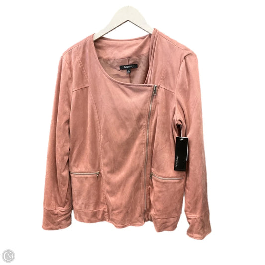 Jacket Other By Relativity In Pink, Size: L