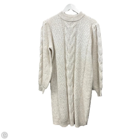 Dress Sweater By Ophelia Roe In Cream, Size: L