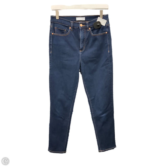Jeans Skinny By Loft In Blue Denim, Size: 6
