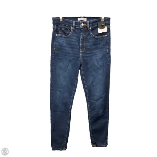 Jeans Skinny By Loft In Blue Denim, Size: 6