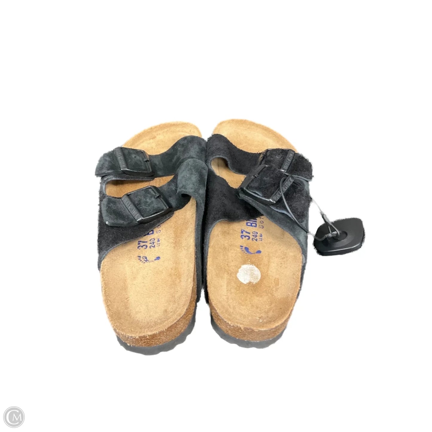 Sandals Flats By Birkenstock In Black, Size: 6.5