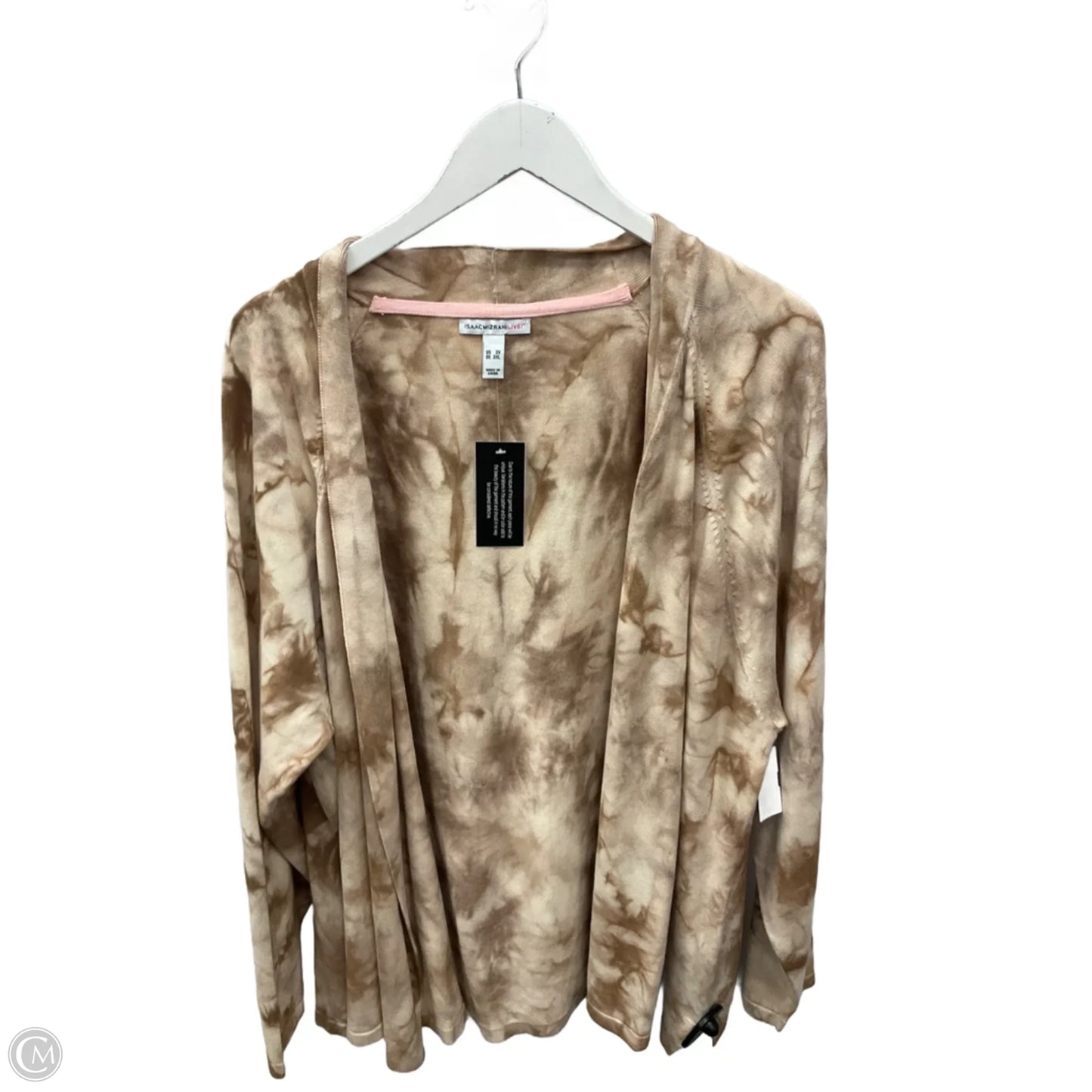 Cardigan By Isaac Mizrahi Live Qvc In Brown, Size: L