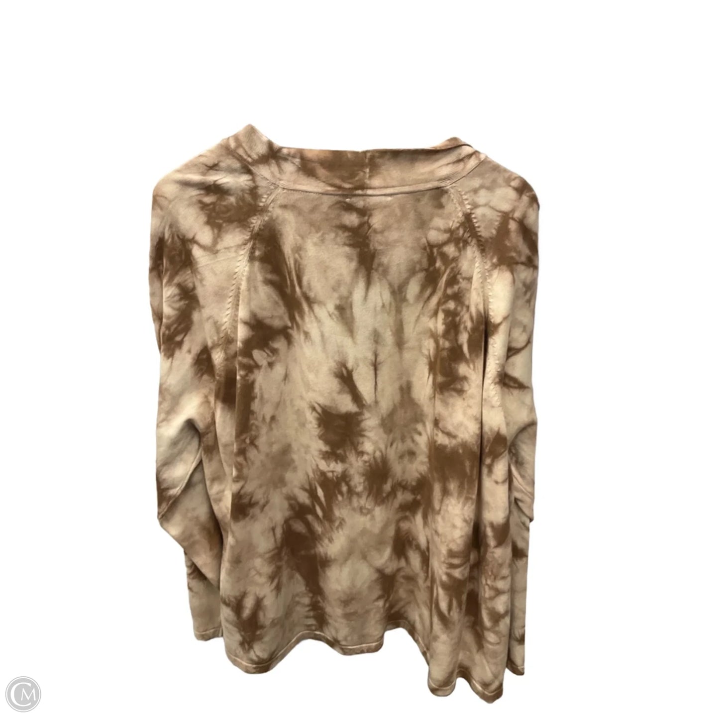 Cardigan By Isaac Mizrahi Live Qvc In Brown, Size: L