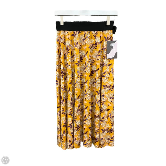 Skirt Midi By Clothes Mentor In Yellow, Size: 6