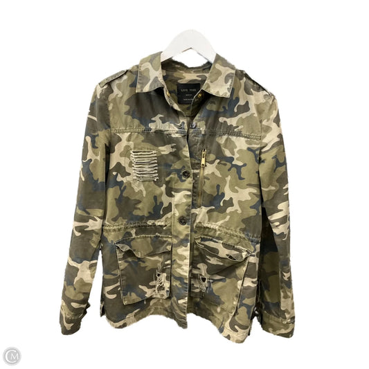 Jacket Utility By Clothes Mentor In Camouflage Print, Size: M