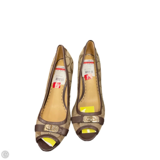 Shoes Designer By Coach In Brown, Size: 9.5