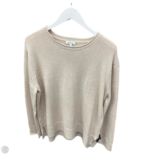 Sweater By Ella Moss In Beige, Size: L