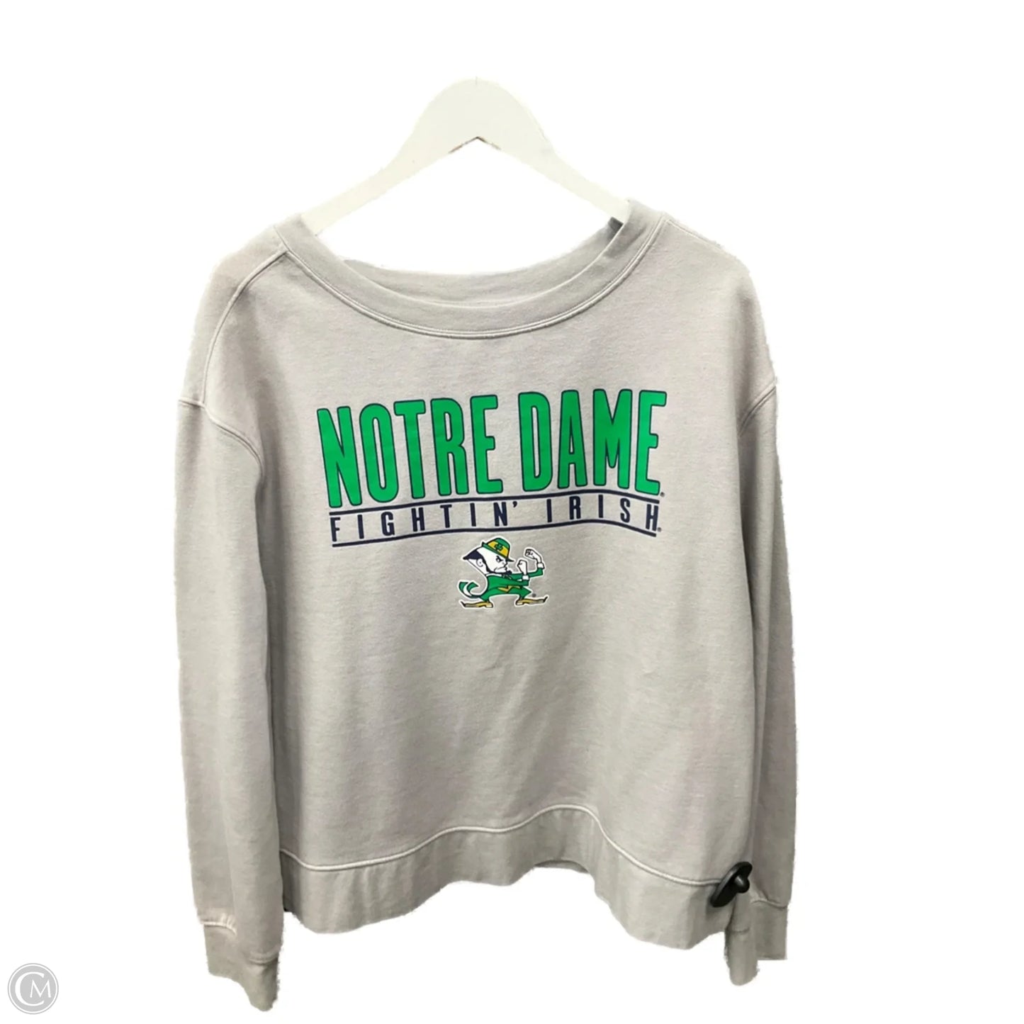 Athletic Sweatshirt Crewneck By Clothes Mentor In Grey, Size: Xl