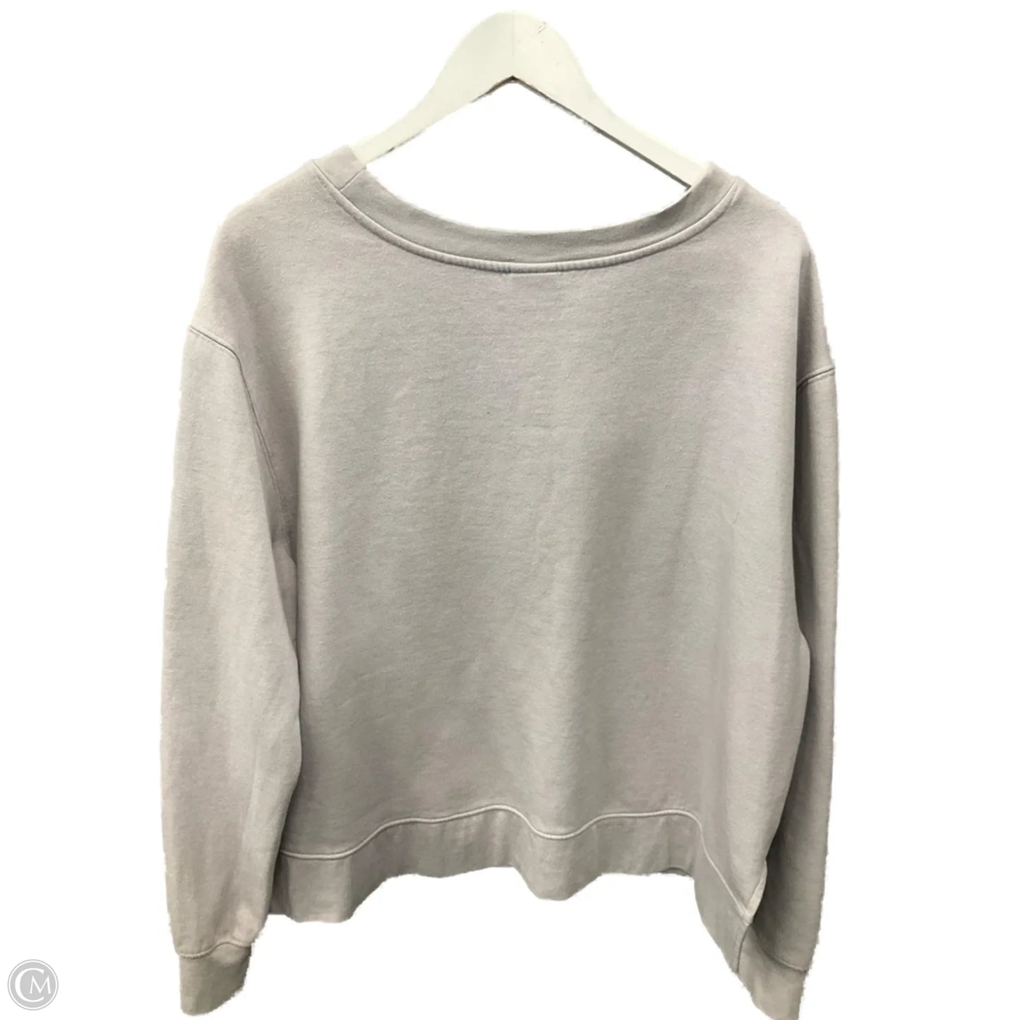 Athletic Sweatshirt Crewneck By Clothes Mentor In Grey, Size: Xl