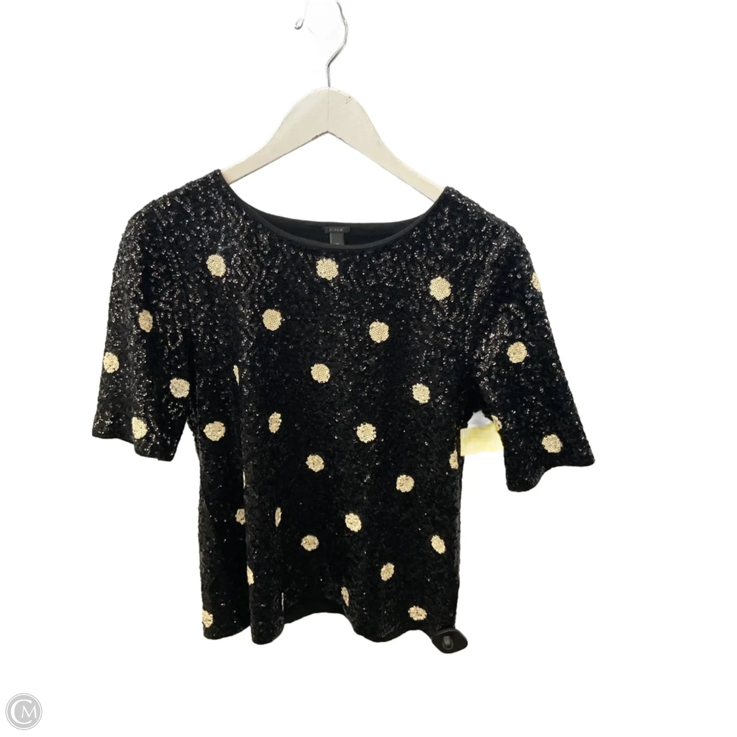 Top Short Sleeve By J. Crew In Black & White, Size: M