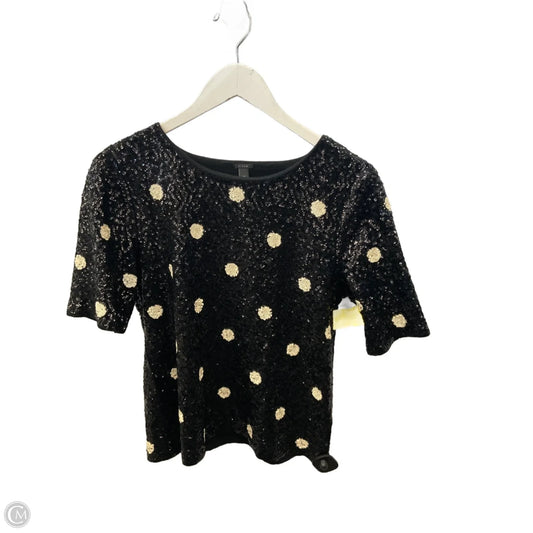 Top Short Sleeve By J. Crew In Black & White, Size: M