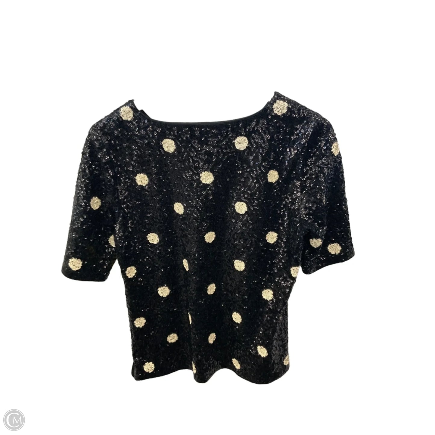 Top Short Sleeve By J. Crew In Black & White, Size: M