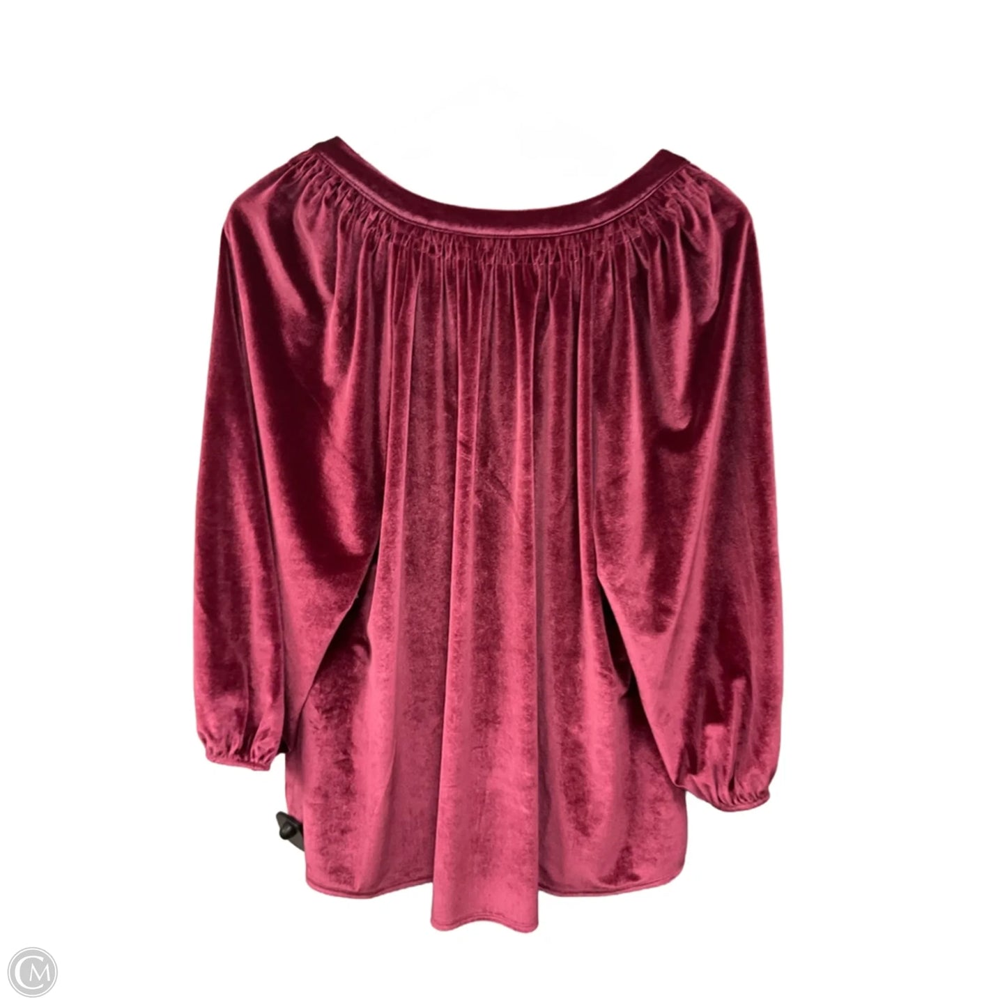 Top Short Sleeve By Crown And Ivy In Purple, Size: 1x