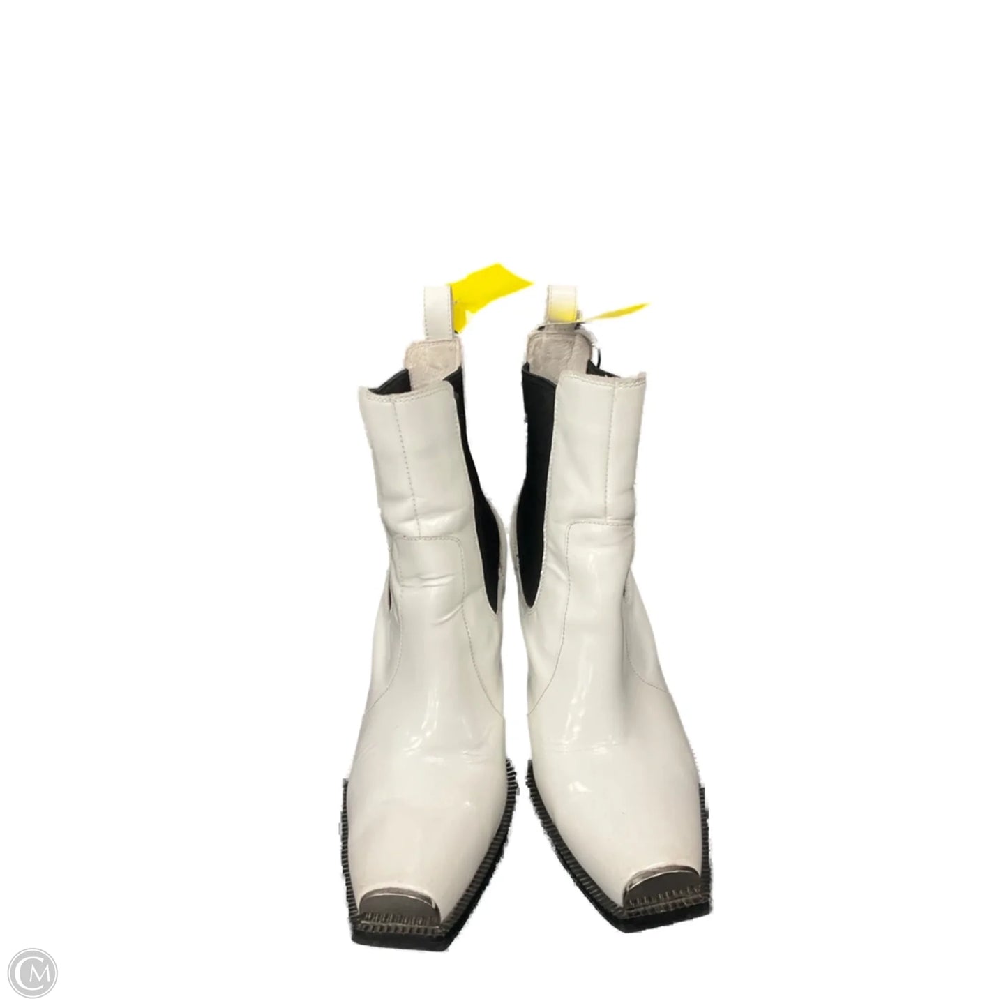 Boots Ankle Heels By Jeffrey Campbell In White, Size: 9.5