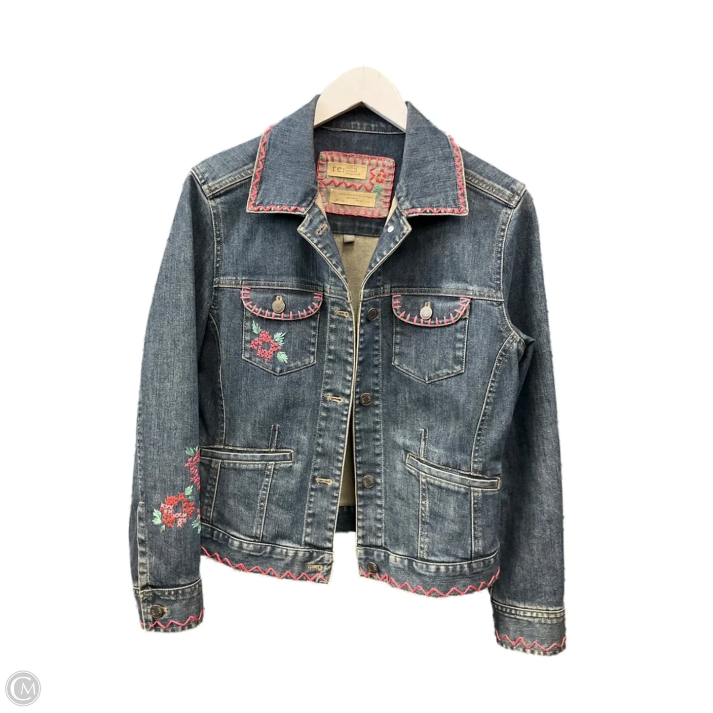 Jacket Denim By J. Jill In Blue Denim, Size: Xs