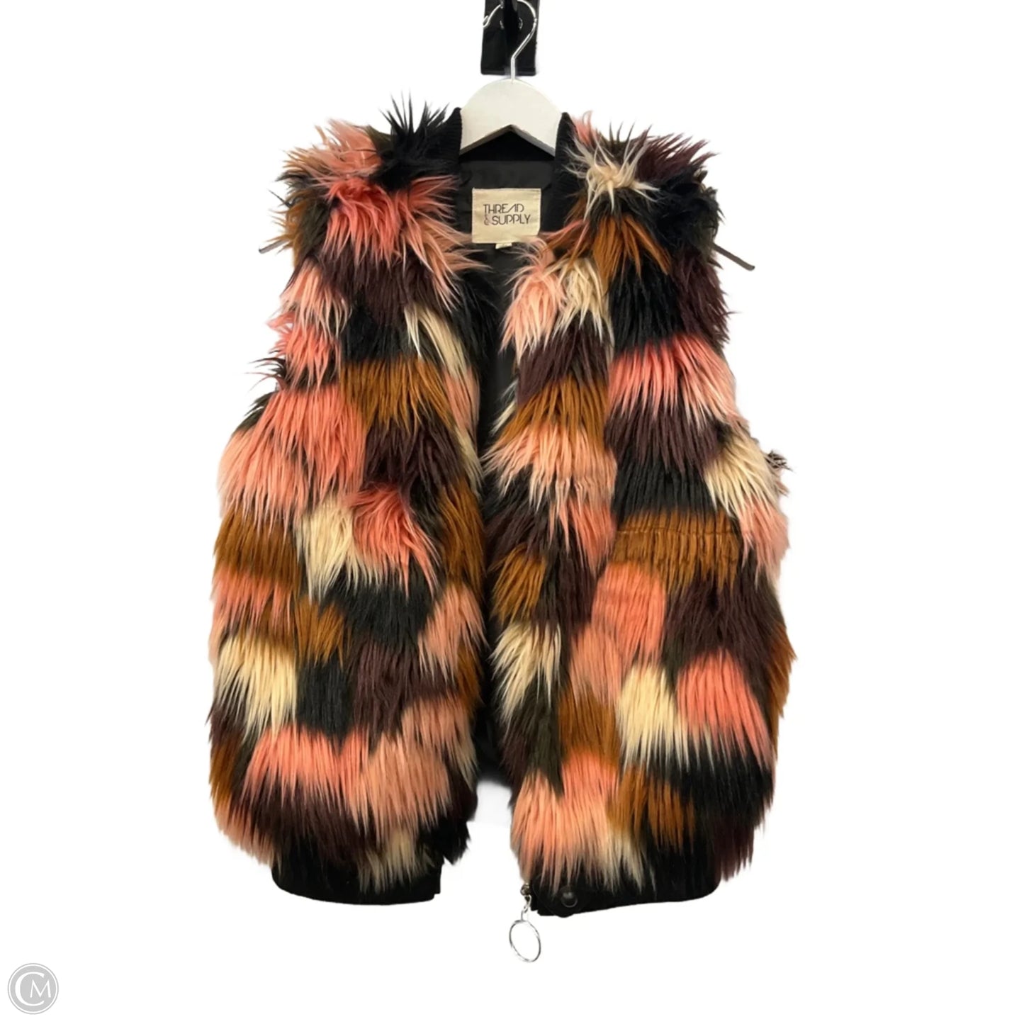 Vest Faux Fur & Sherpa By Thread And Supply In Multi-colored, Size: S