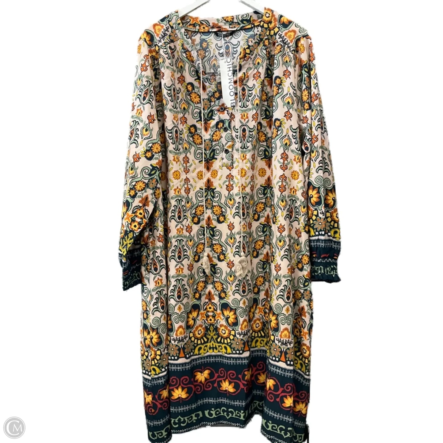 Dress Casual Midi By Bloomchic In Green, Size: 3x
