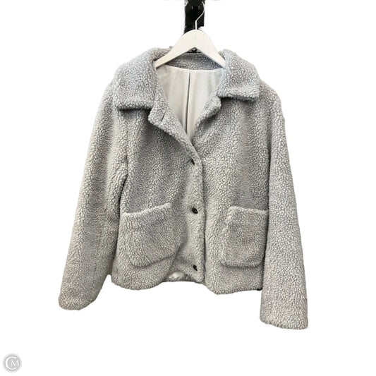 Jacket Fleece By Cme In Grey, Size: L
