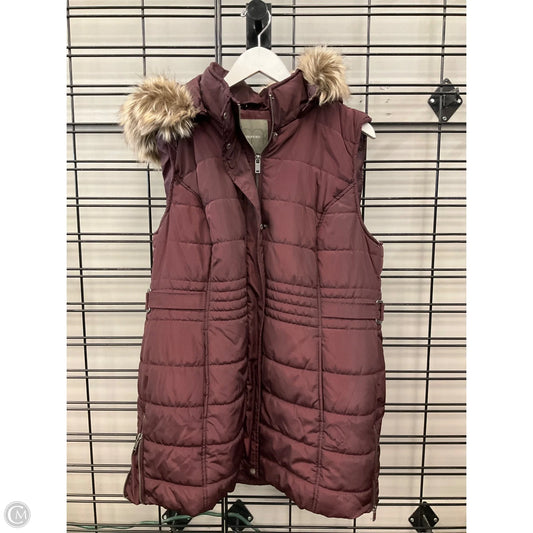 Vest Puffer & Quilted By Maurices In Maroon, Size: Xl