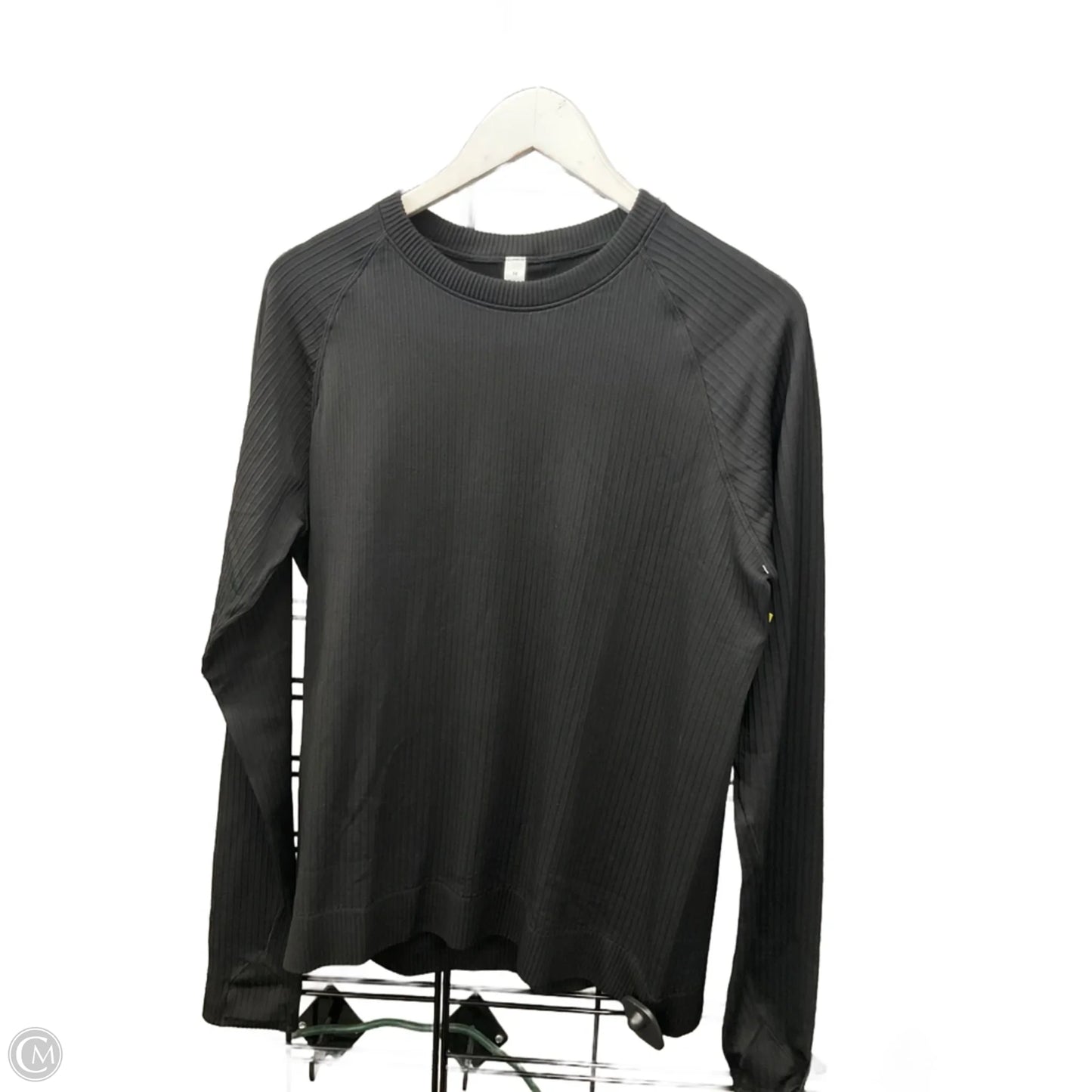 Athletic Top Long Sleeve Crewneck By Lululemon In Black, Size: 14