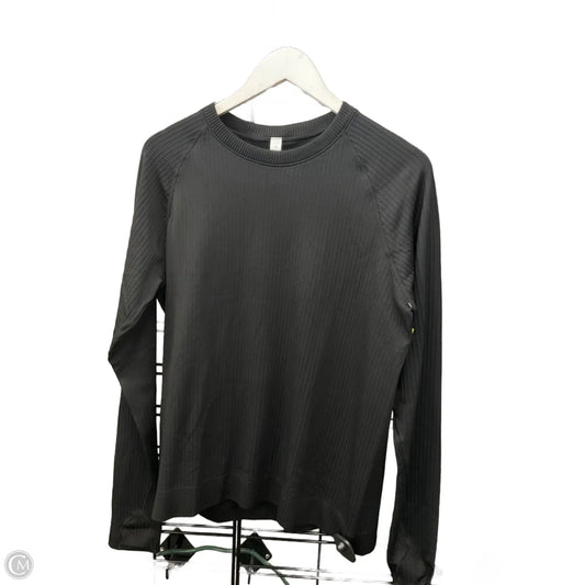 Athletic Top Long Sleeve Crewneck By Lululemon In Black, Size: 14