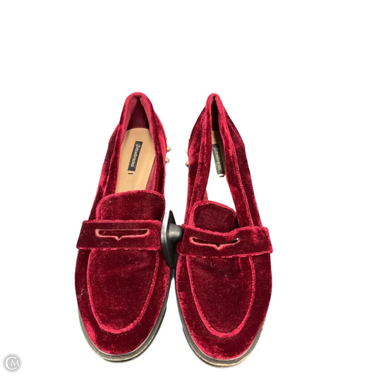 Shoes Flats By Stradivarius In Red, Size: 6.5