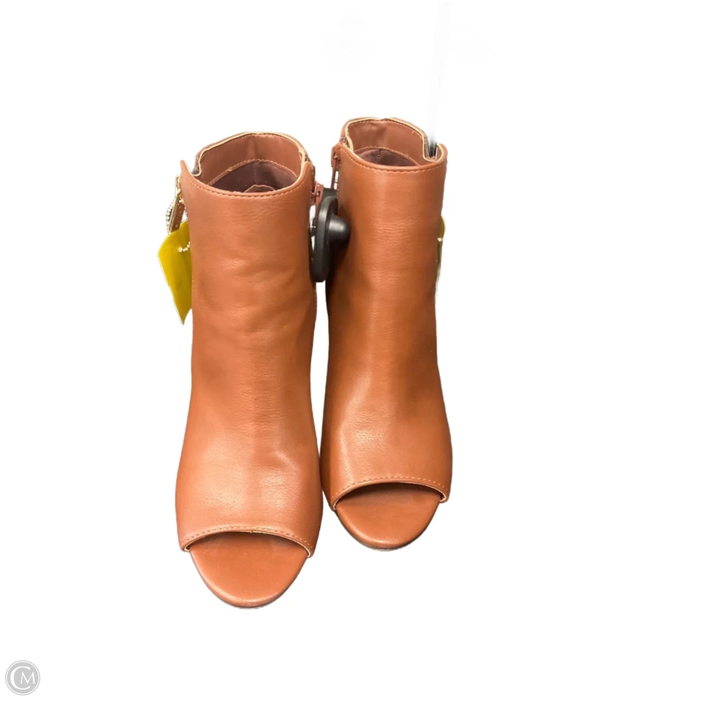 Boots Ankle Heels By Unisa In Brown, Size: 8