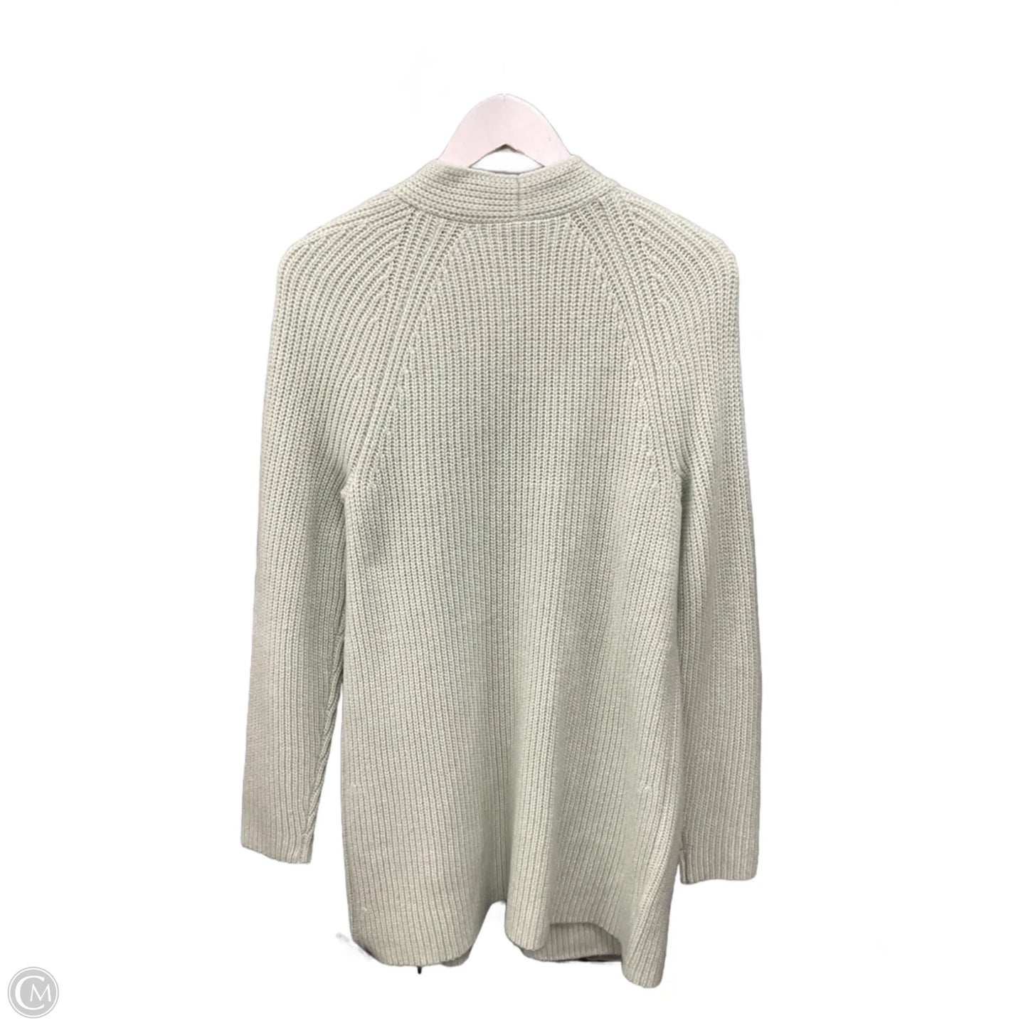 Sweater Cardigan By Loft In Green, Size: M
