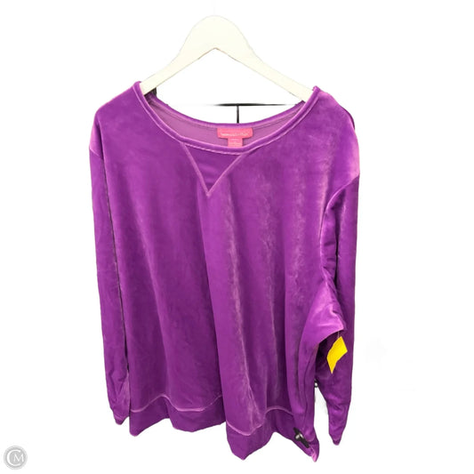 Top Long Sleeve By Woman Within In Purple, Size: 3x