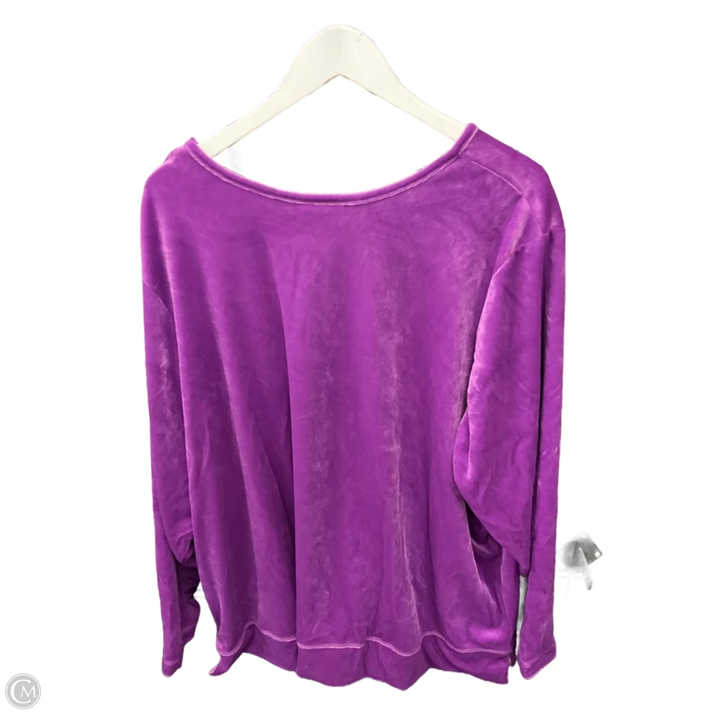 Top Long Sleeve By Woman Within In Purple, Size: 3x