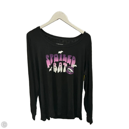 Top Long Sleeve By Torrid In Black, Size: 1x