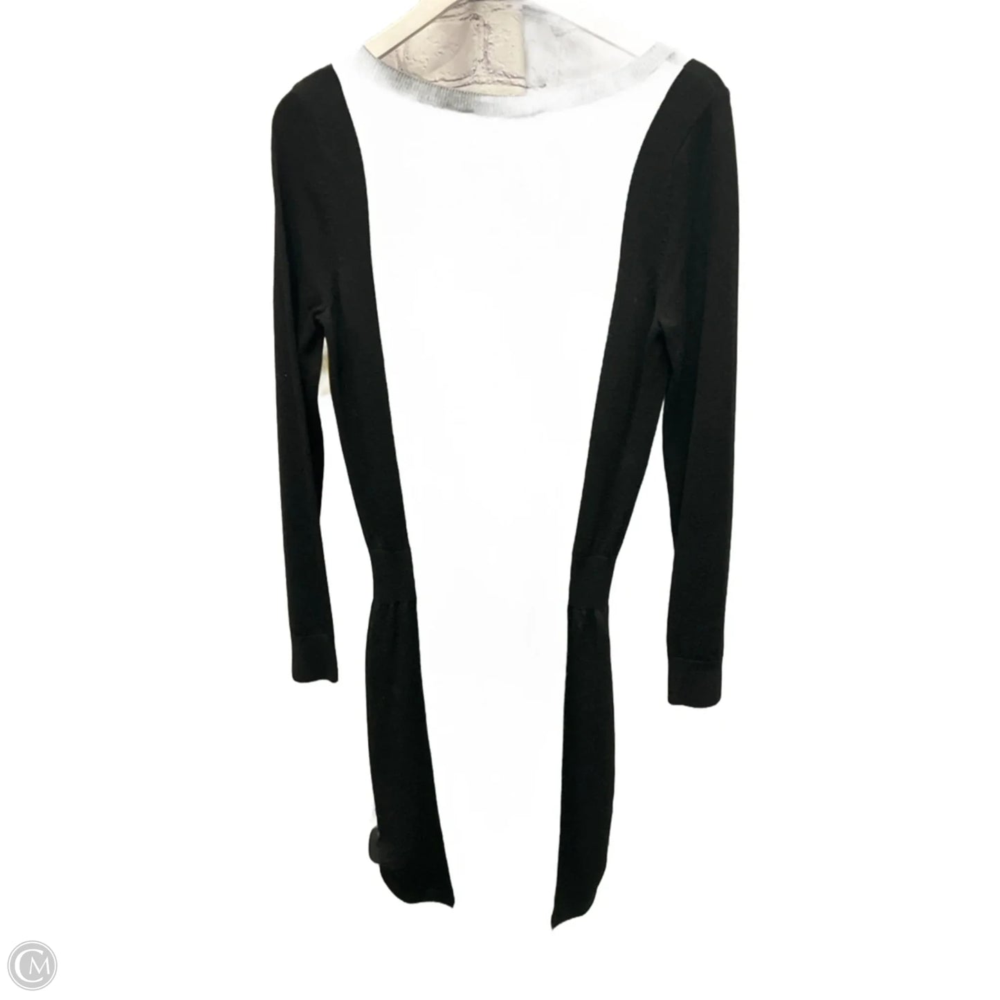 Dress Sweater By Loft In Black & Grey, Size: S