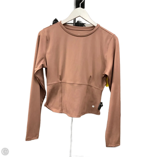 Athletic Top Long Sleeve Crewneck By Clothes Mentor In Brown, Size: S