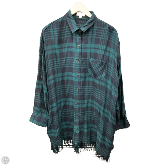 Tunic Long Sleeve By Umgee In Green, Size: L