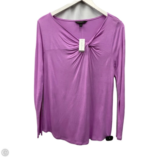 Top Long Sleeve By Banana Republic In Purple, Size: M