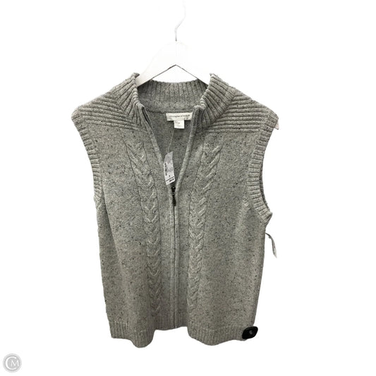 Sweater Short Sleeve By Christopher And Banks In Grey, Size: M