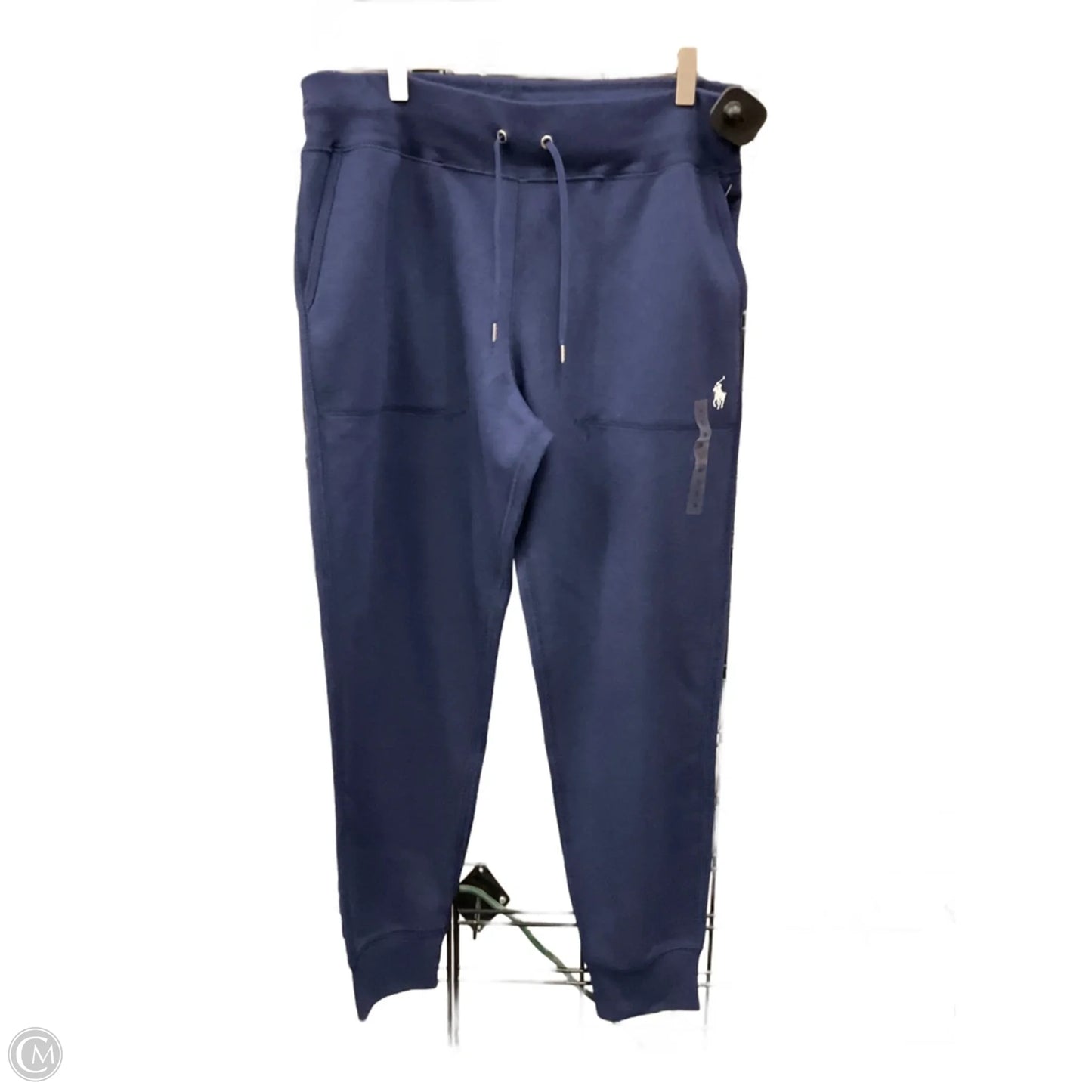 Athletic Pants By Lauren By Ralph Lauren In Navy, Size: L
