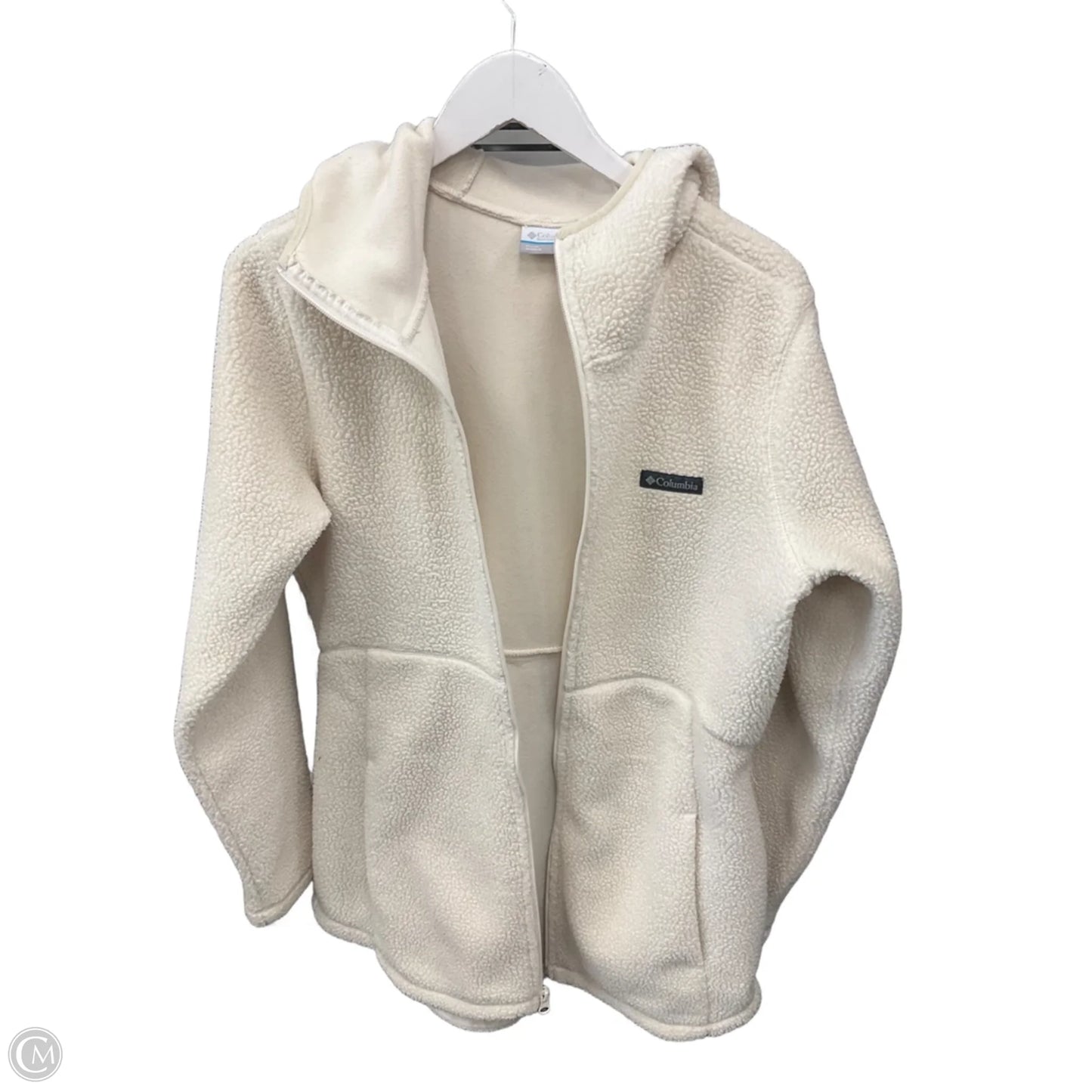 Jacket Fleece By Columbia In Cream, Size: L