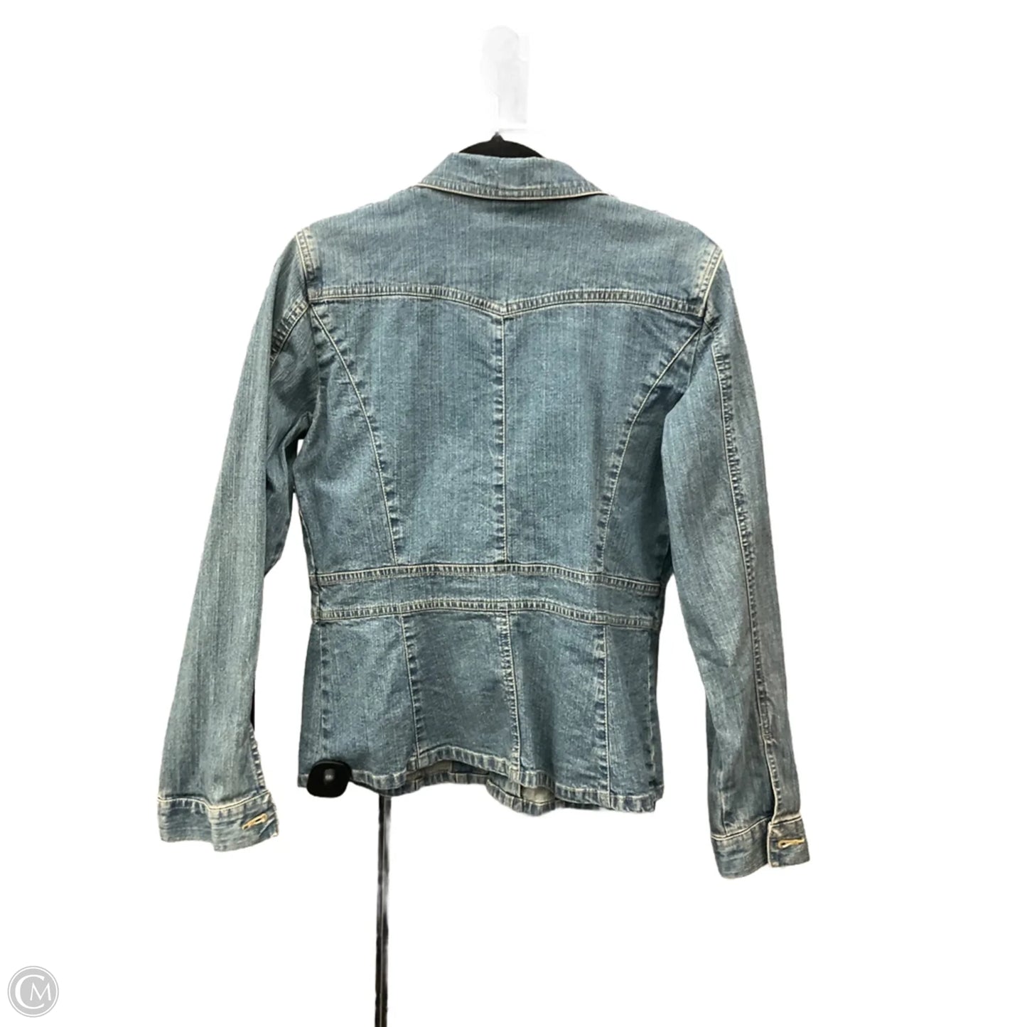 Jacket Denim By Axcess In Blue Denim, Size: M
