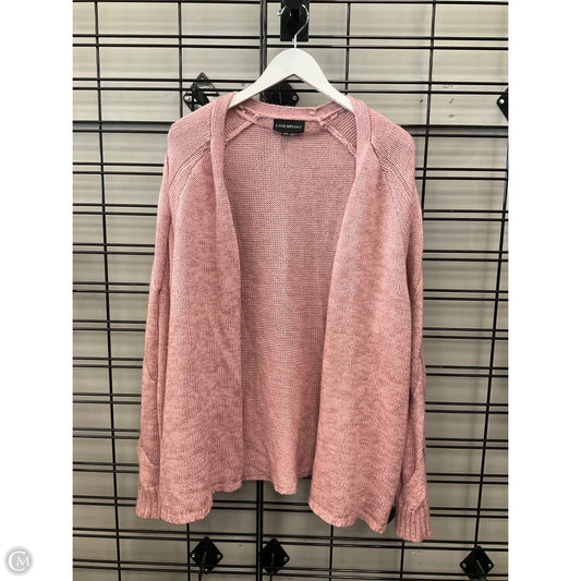 Sweater Cardigan By Lane Bryant In Pink, Size: 1x