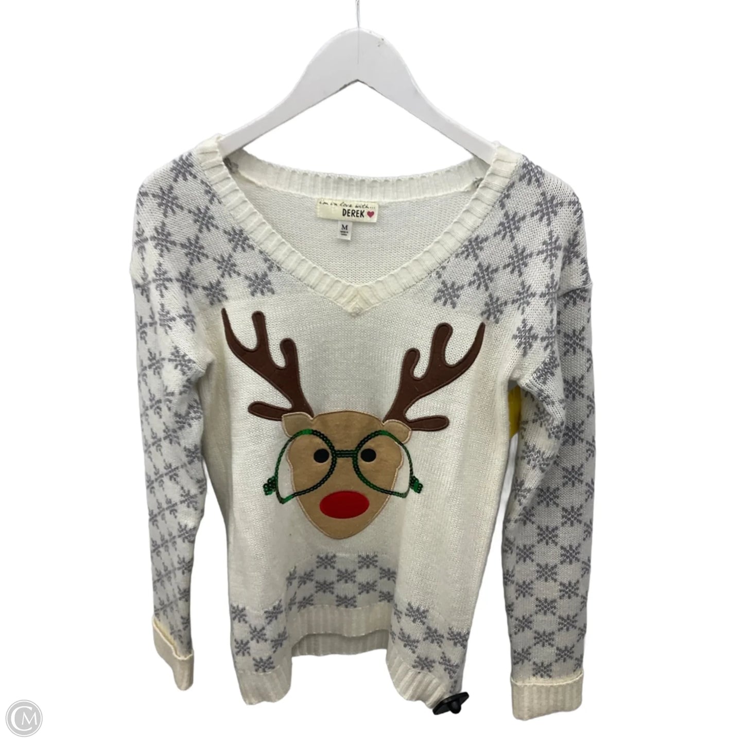 Sweater By Cme In Cream, Size: M