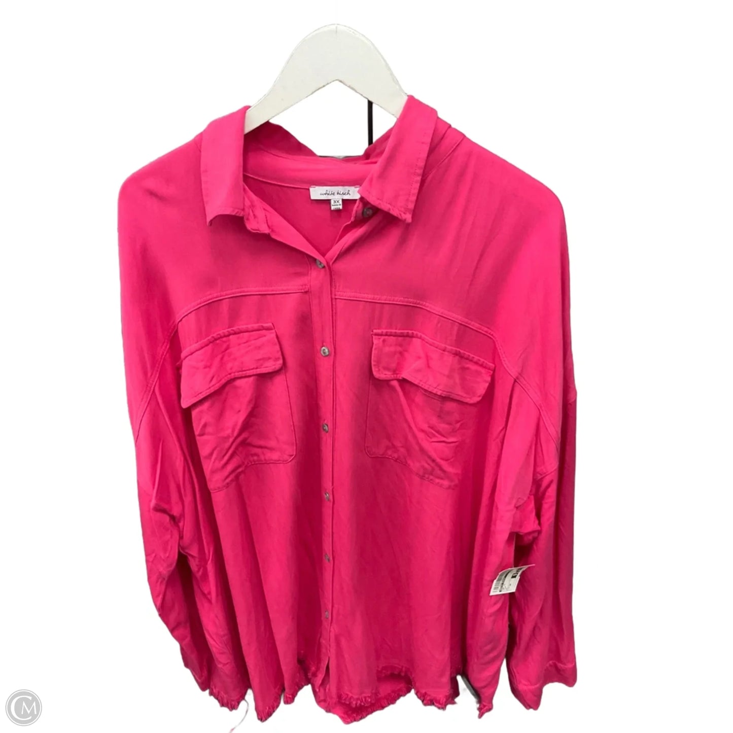 Top Long Sleeve By White Birch In Pink, Size: 3x
