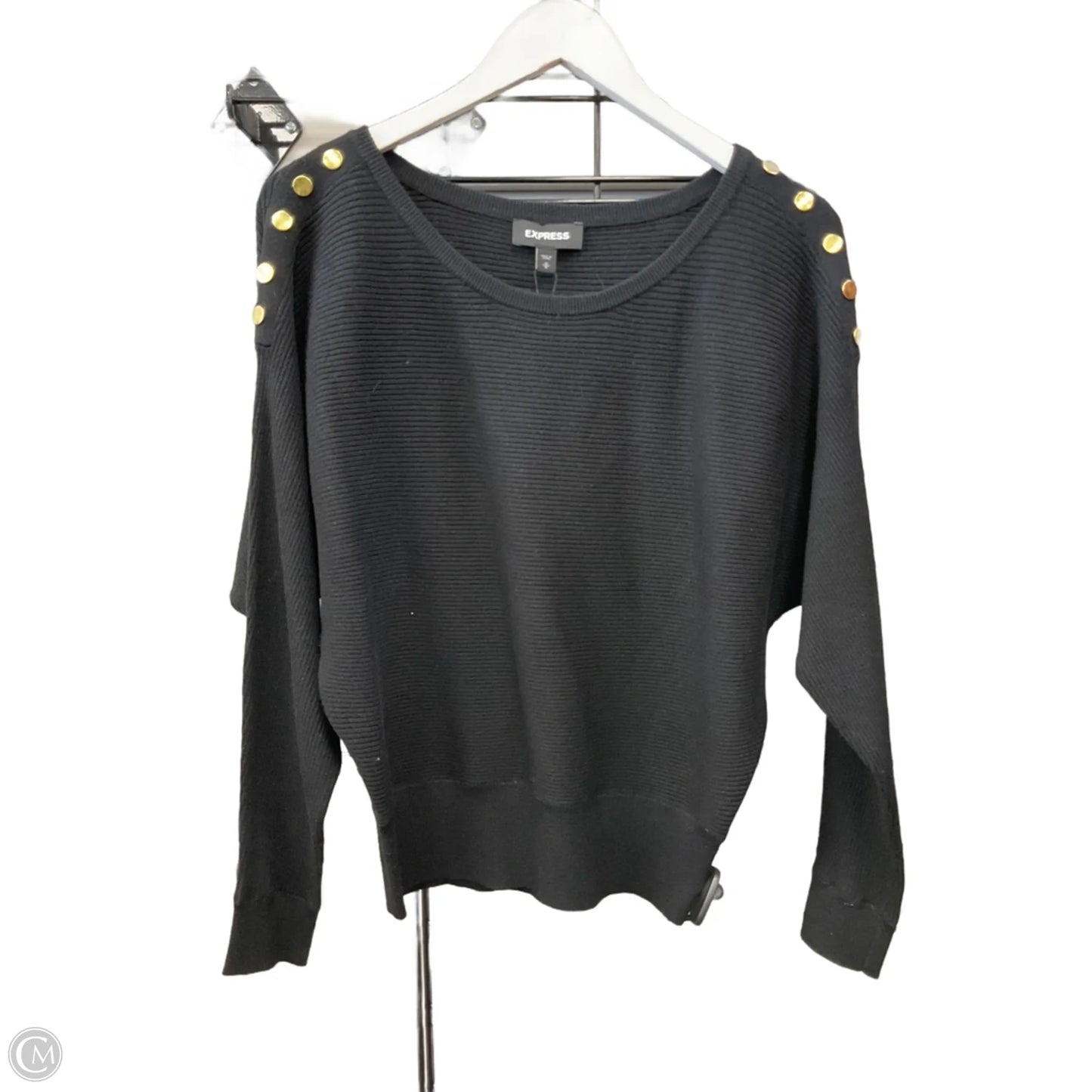 Top Long Sleeve By Express In Black, Size: M