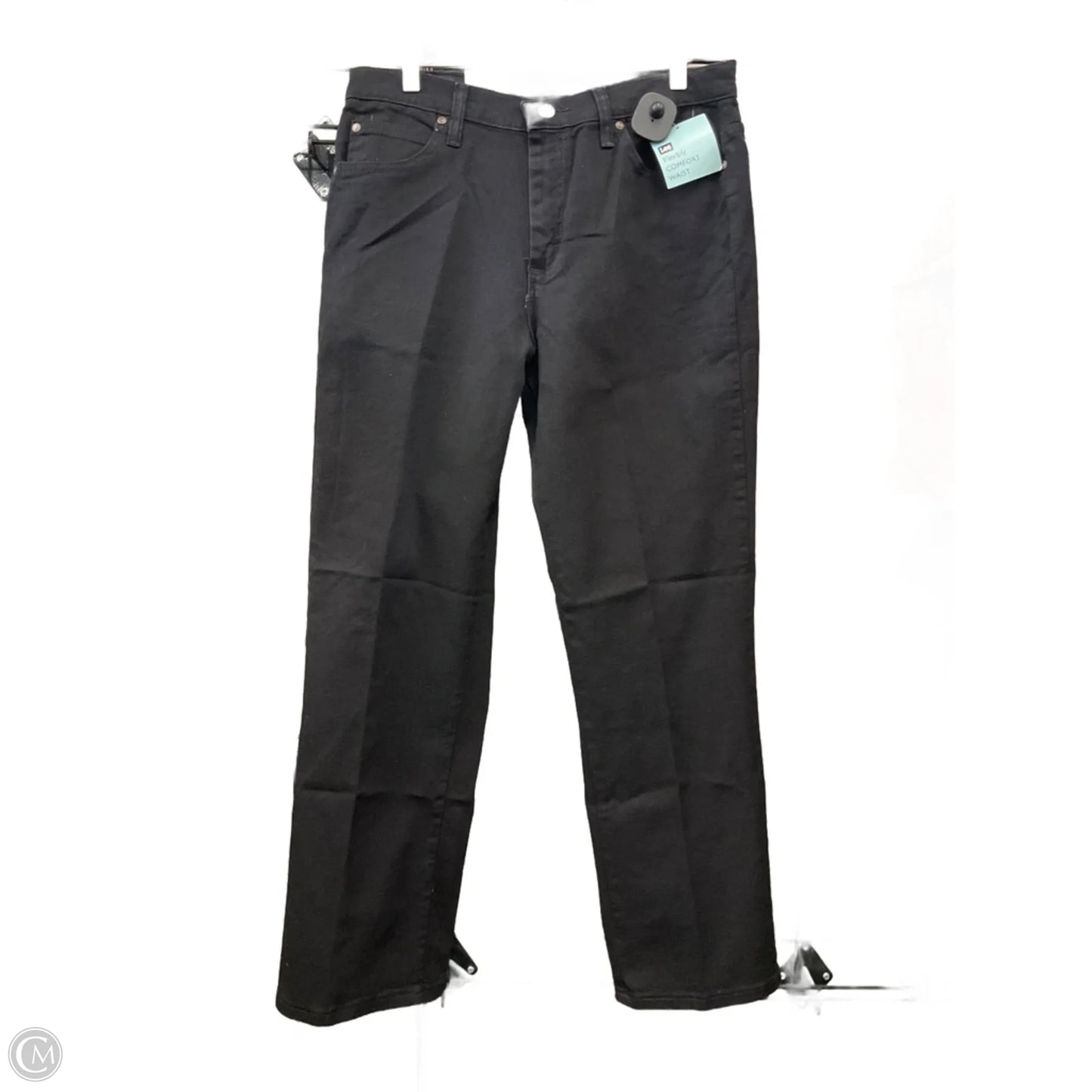 Jeans Straight By Lee In Black, Size: 12