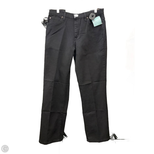 Jeans Straight By Lee In Black, Size: 12